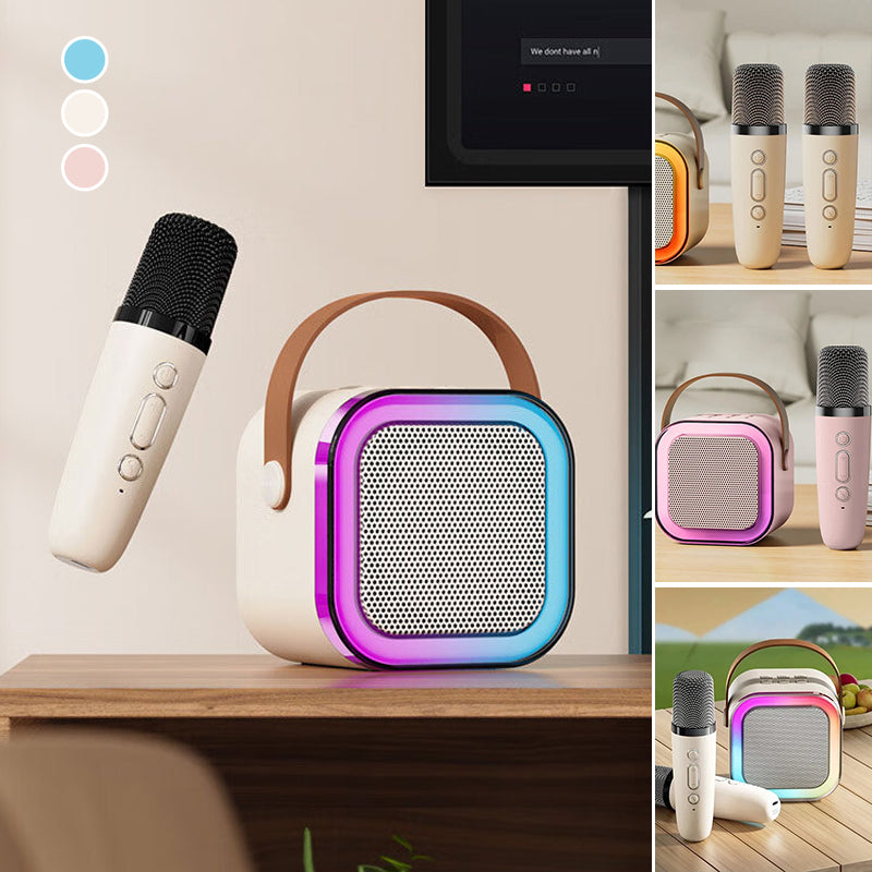 🧸 Minikaraokemaskin med trådlös mikrofon