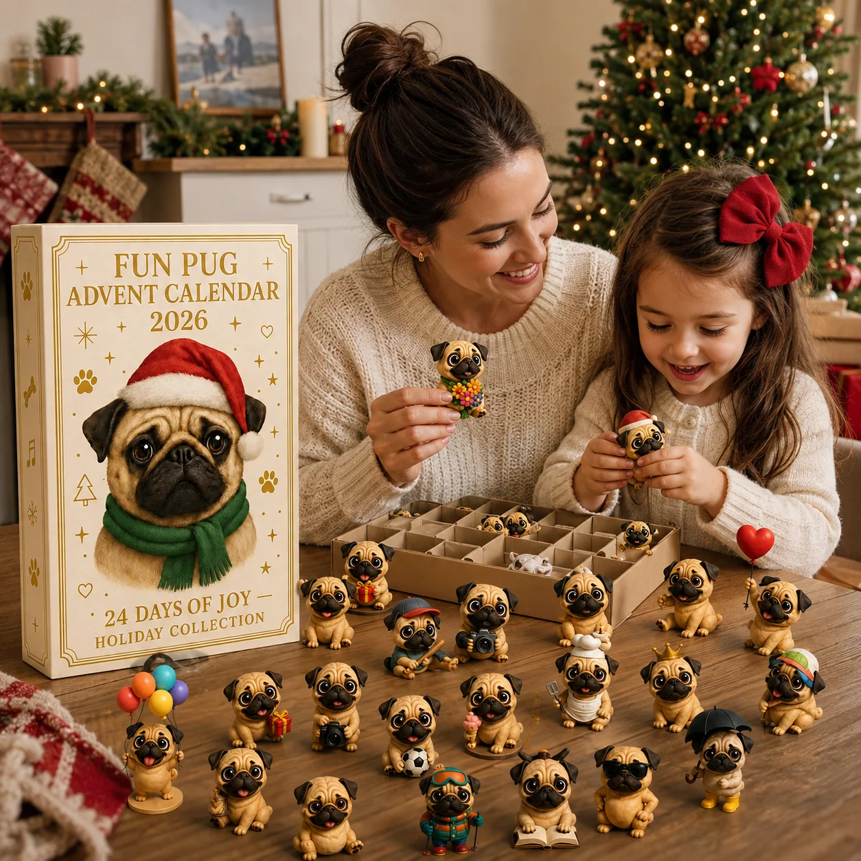 🐶 Calendrier de l’Avent Carlin 2026 – 24 Figurines à Collectionner