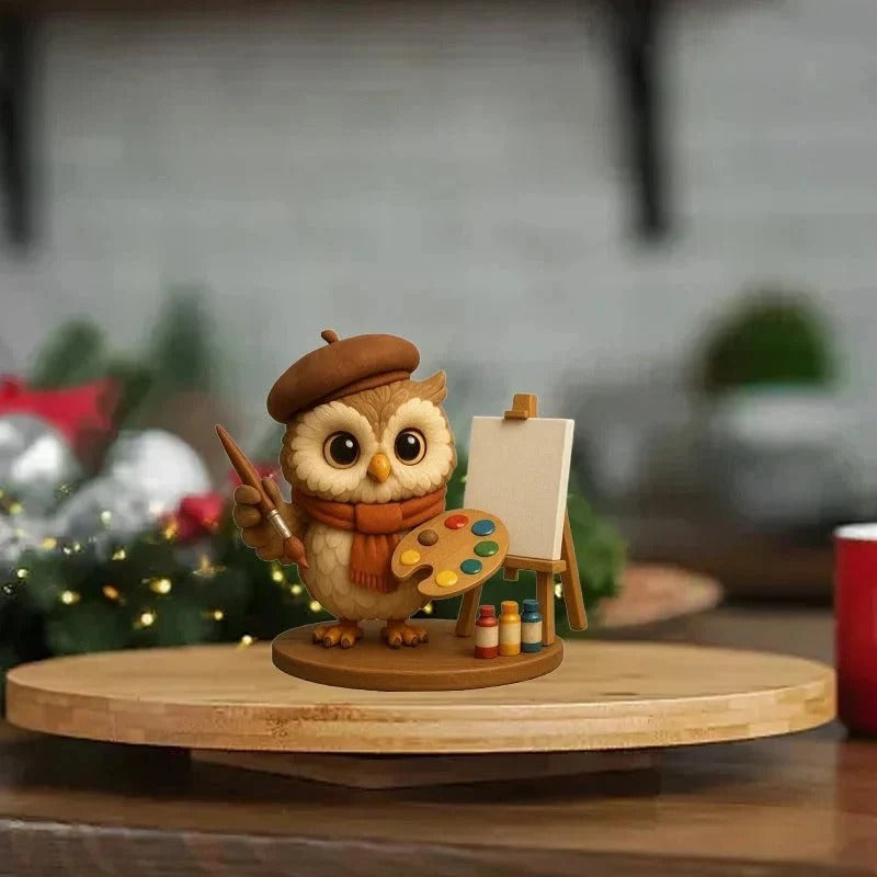 🦉Calendrier de l'Avent Chouettes 2026 – Compte à rebours de Noël de 24 jours avec figurines de chouettes à collectionner