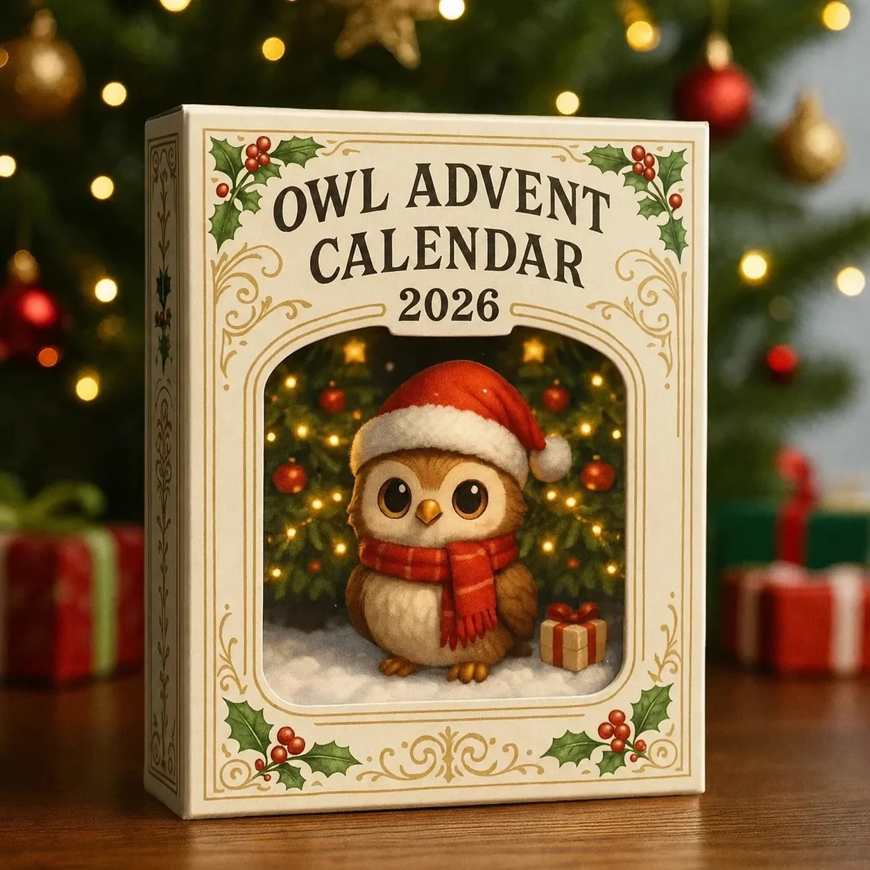 🦉Calendrier de l'Avent Chouettes 2026 – Compte à rebours de Noël de 24 jours avec figurines de chouettes à collectionner