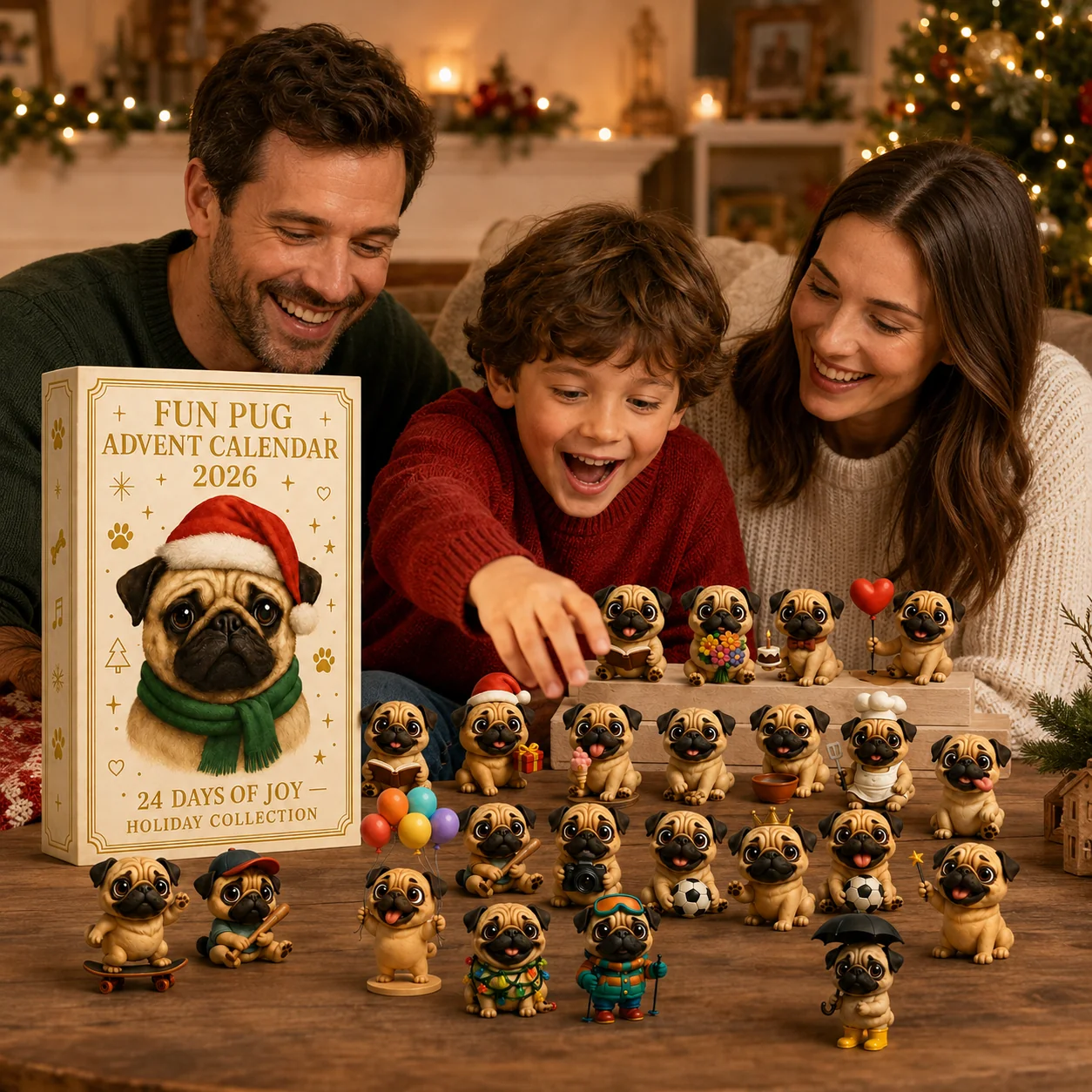 🐶 Calendrier de l’Avent Carlin 2026 – 24 Figurines à Collectionner