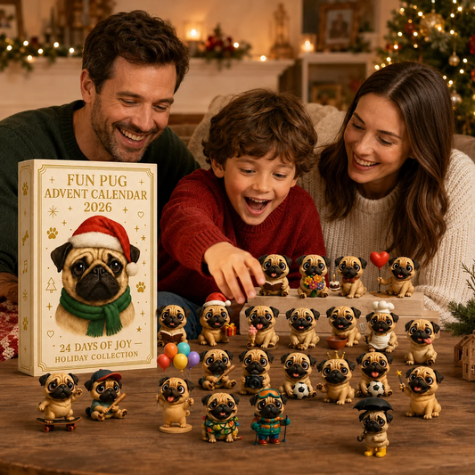 🐶 Calendrier de l’Avent Carlin 2026 – 24 Figurines à Collectionner