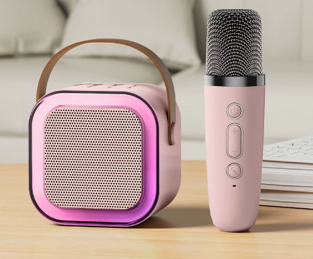 🧸 Minikaraokemaskin med trådlös mikrofon